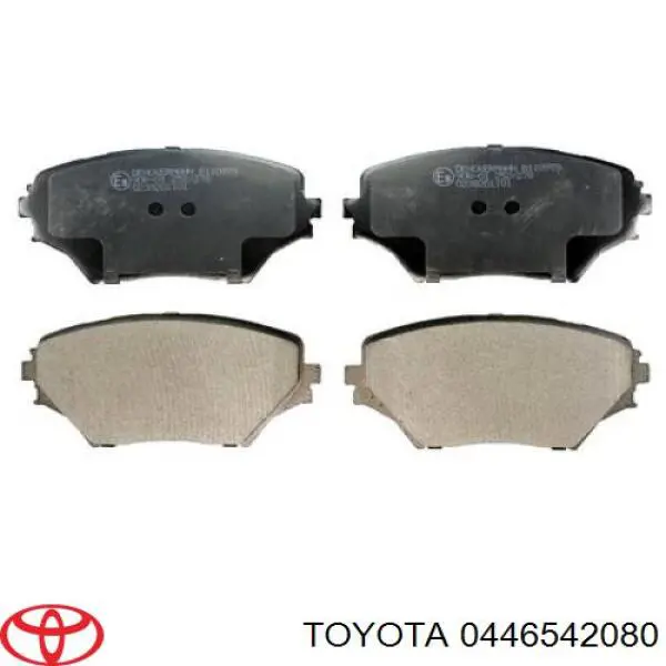 0446542080 Toyota pastillas de freno delanteras