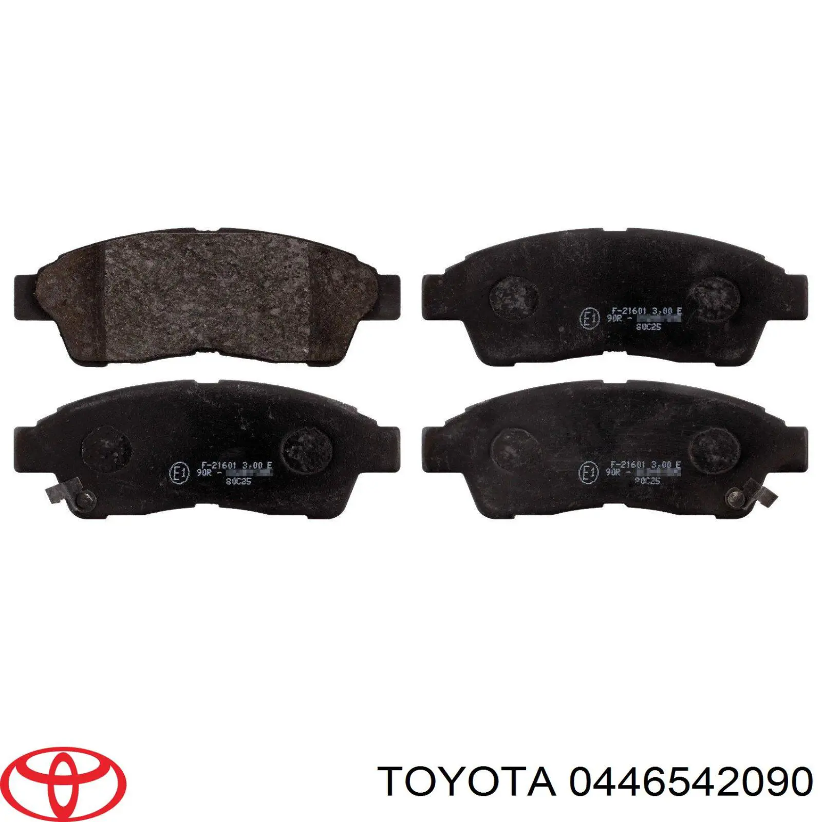 0446542090 Toyota pastillas de freno delanteras