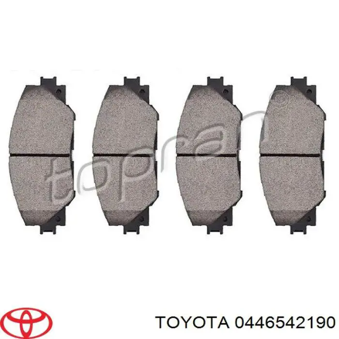 0446542190 Toyota pastillas de freno delanteras