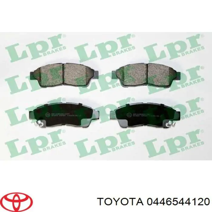 0446544120 Toyota pastillas de freno delanteras