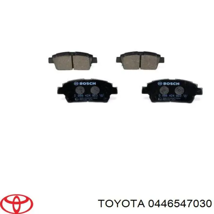 0446547030 Toyota pastillas de freno delanteras