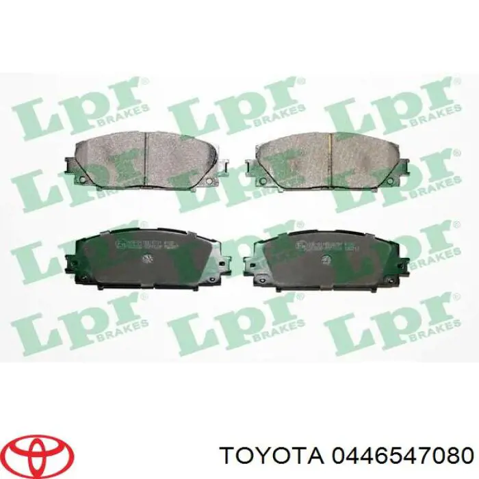 0446547080 Toyota pastillas de freno delanteras