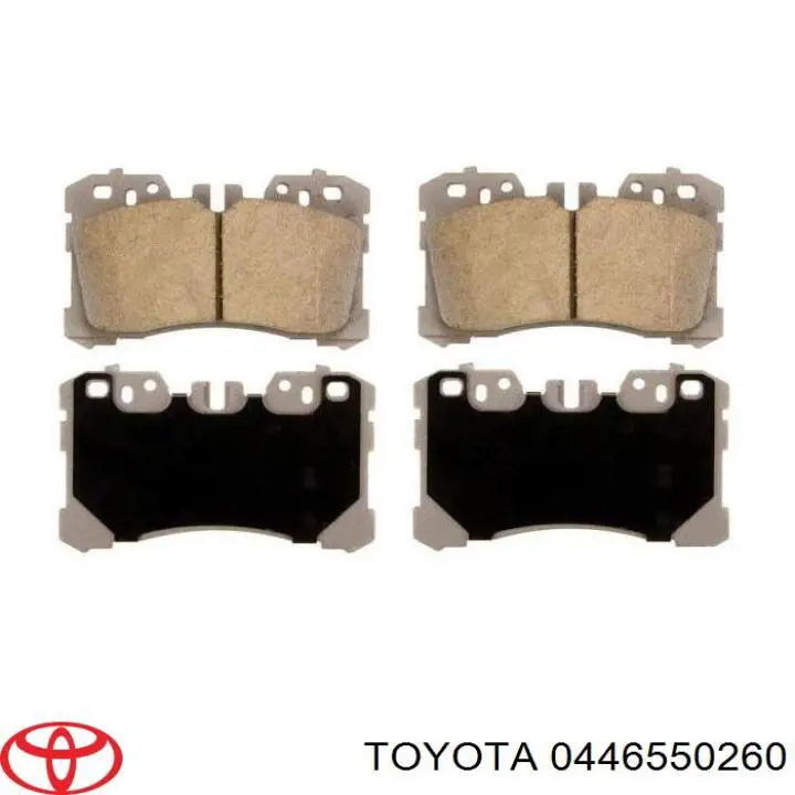 0446550260 Toyota pastillas de freno delanteras