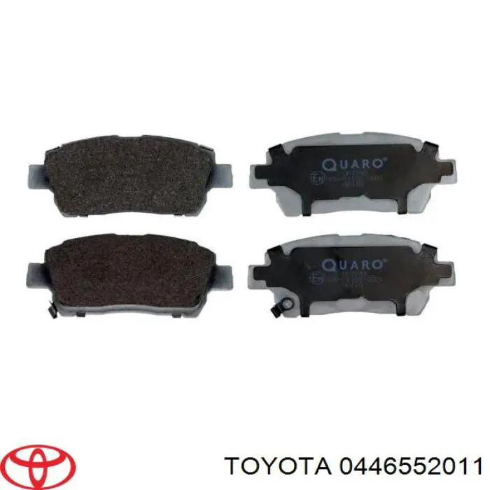 0446552011 Toyota pastillas de freno delanteras