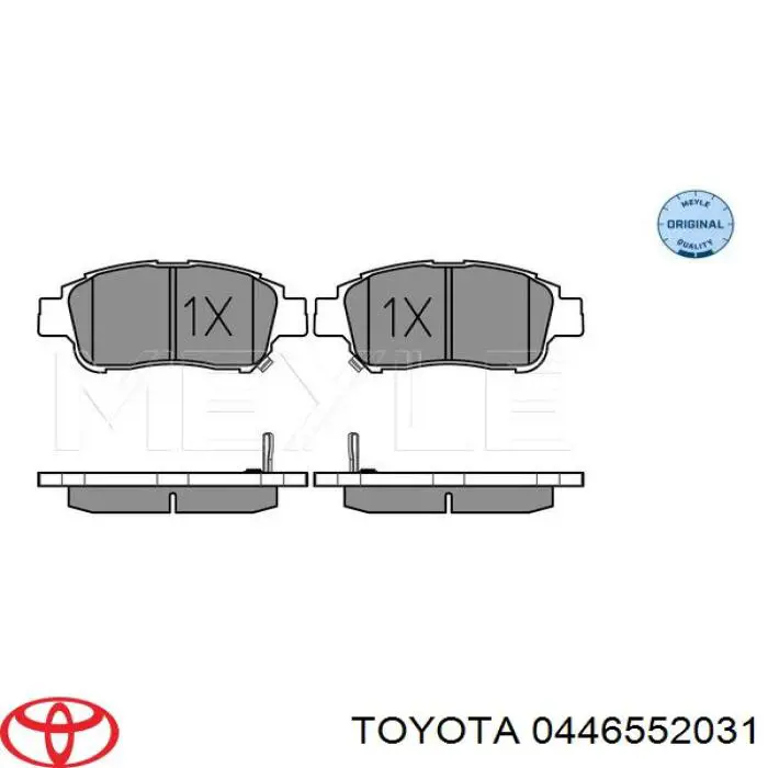 0446552031 Toyota pastillas de freno delanteras