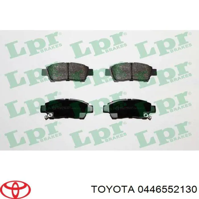 0446552130 Toyota pastillas de freno delanteras