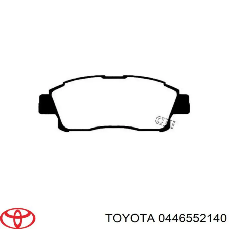 0446552140 Toyota pastillas de freno delanteras