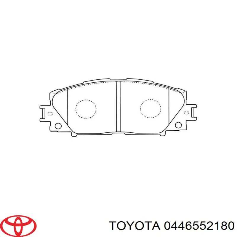 0446552180 Toyota pastillas de freno delanteras