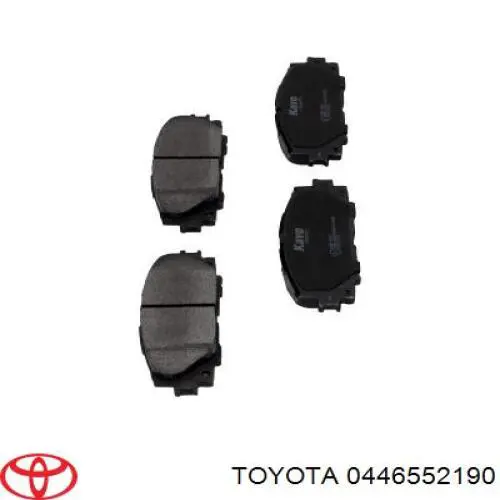 0446552190 Toyota pastillas de freno delanteras