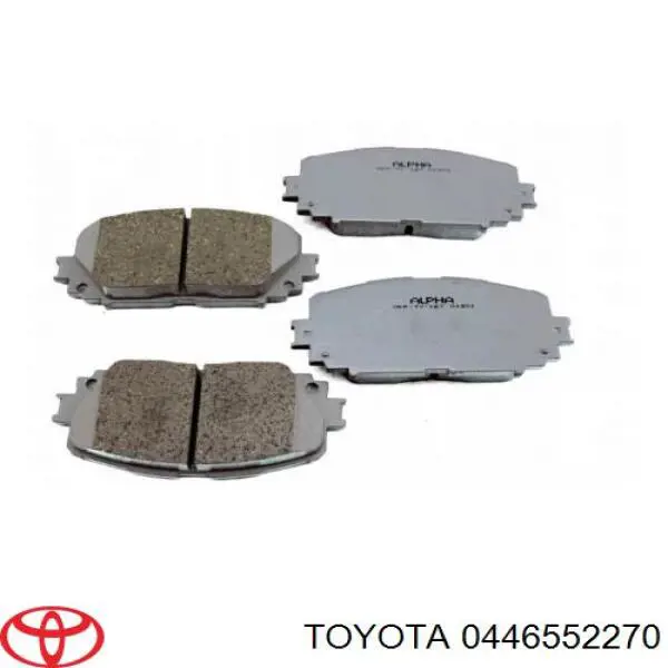 0446552270 Toyota pastillas de freno delanteras