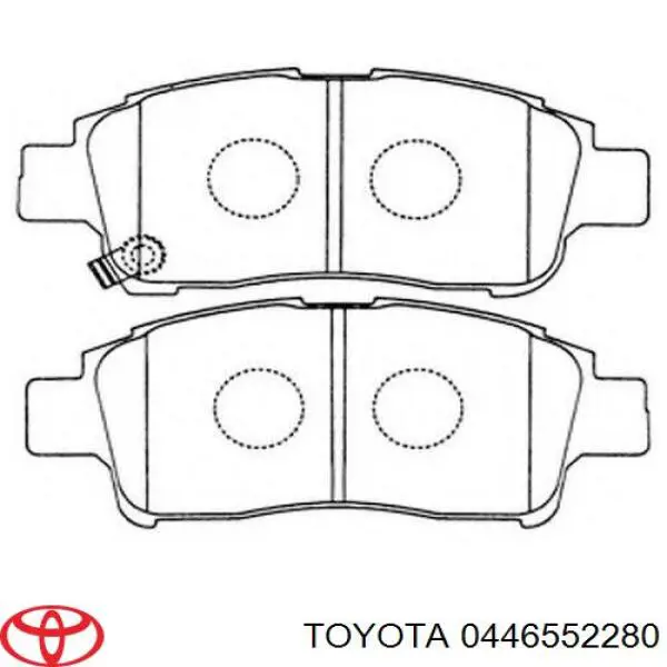 0446552280 Toyota pastillas de freno delanteras