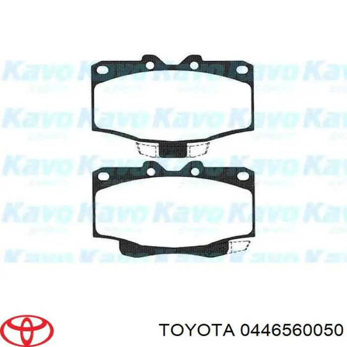 0446560050 Toyota pastillas de freno delanteras