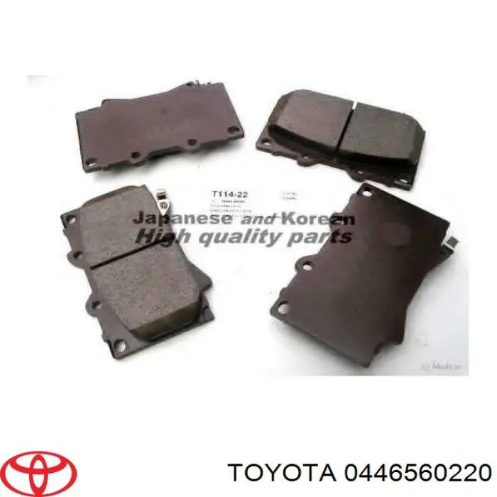 0446560220 Toyota pastillas de freno delanteras