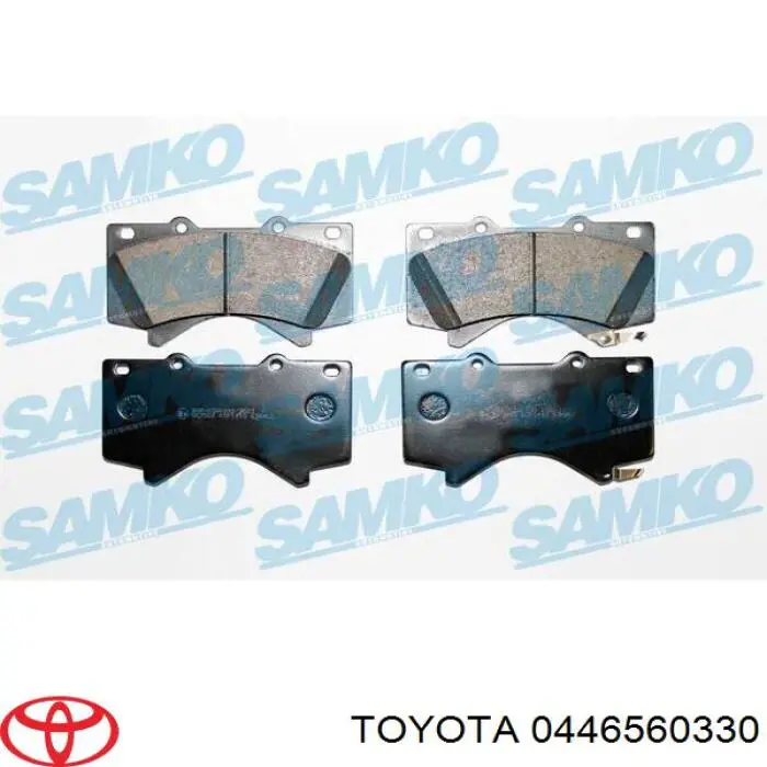 0446560330 Toyota pastillas de freno delanteras