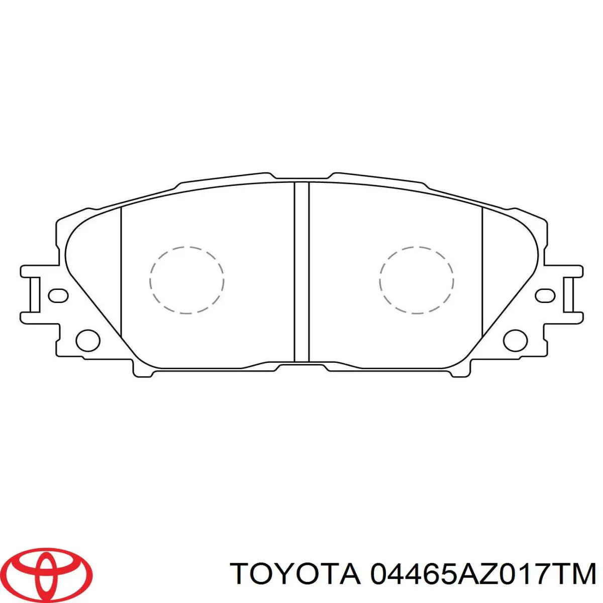 04465AZ017TM Toyota freno de disco delantero