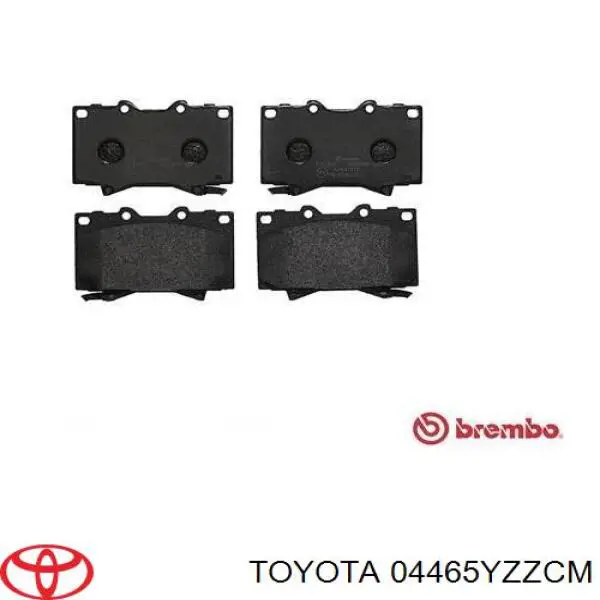 04465YZZCM Toyota pastillas de freno delanteras