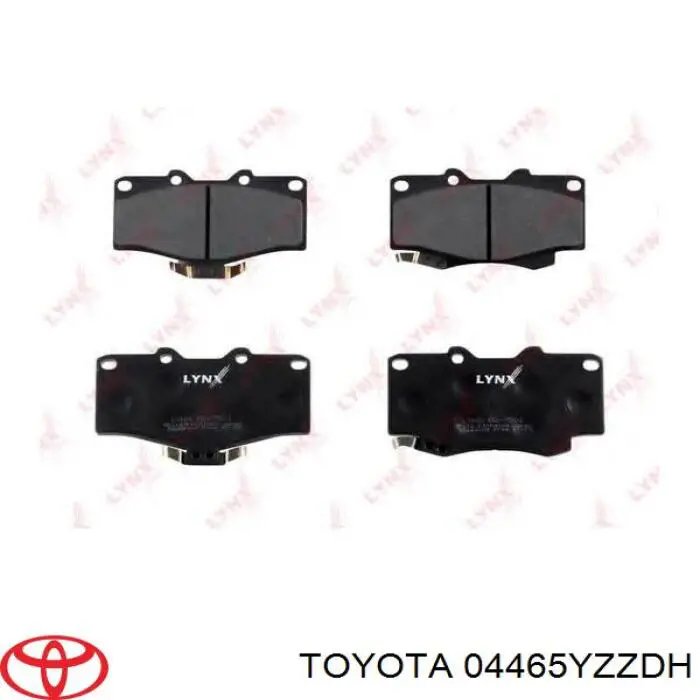 04465YZZDH Toyota pastillas de freno delanteras