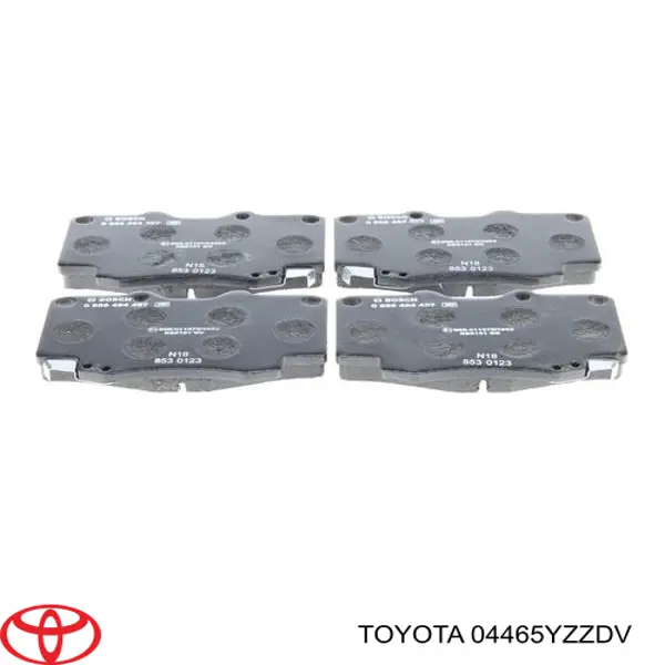 04465YZZDV Toyota pastillas de freno delanteras