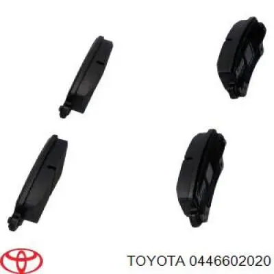 0446602020 Toyota pastillas de freno traseras