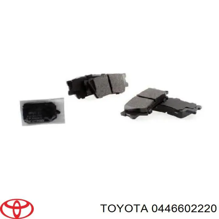 0446602220 Toyota pastillas de freno traseras