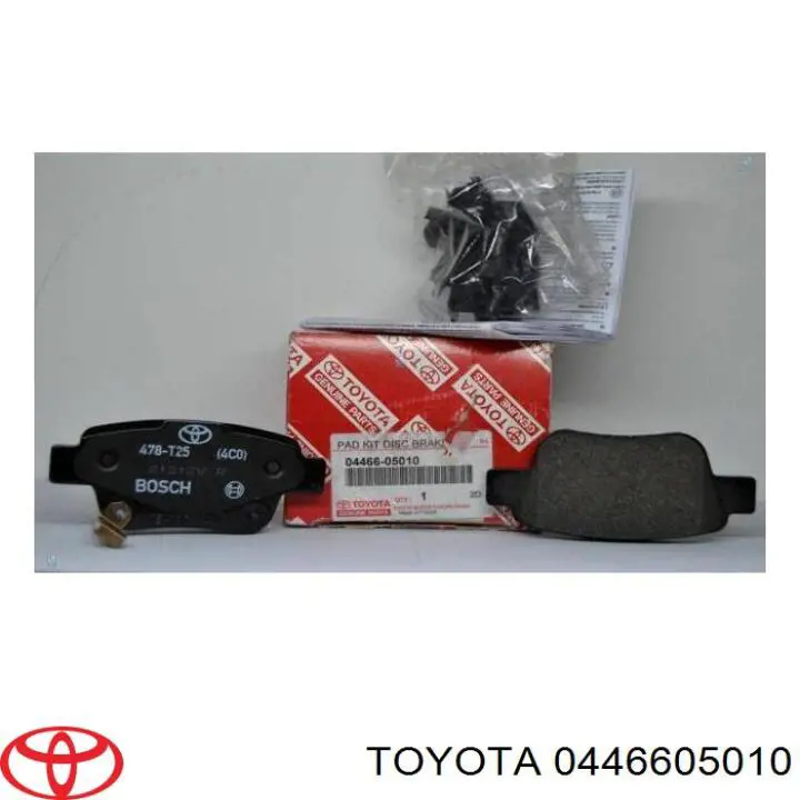 0446605010 Toyota pastillas de freno traseras