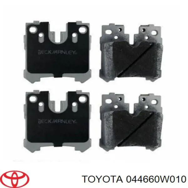 044660W010 Toyota pastillas de freno traseras