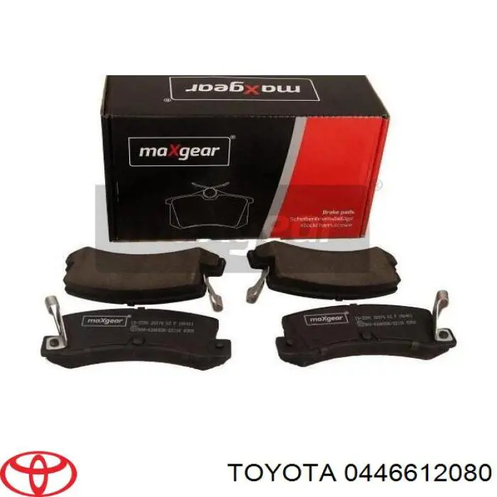 0446612080 Toyota pastillas de freno traseras