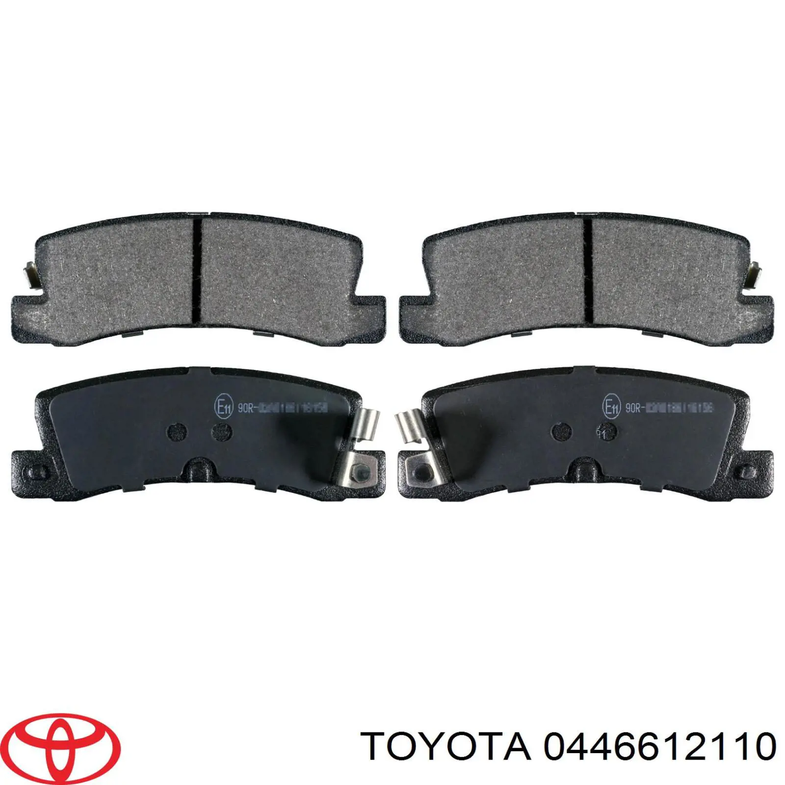 0446612110 Toyota pastillas de freno traseras