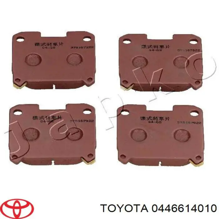 0446614010 Toyota pastillas de freno traseras