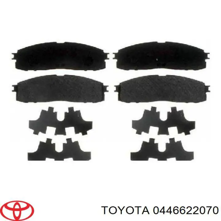 0446622070 Toyota pastillas de freno traseras