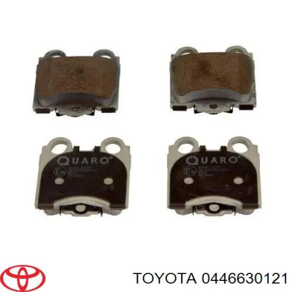 0446630121 Toyota pastillas de freno traseras