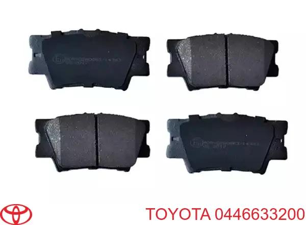 0446633200 Toyota pastillas de freno traseras