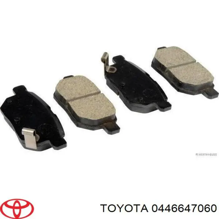 0446647060 Toyota pastillas de freno traseras