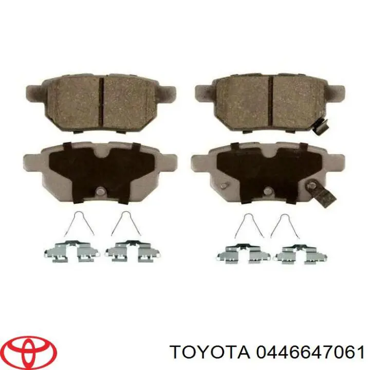 0446647061 Toyota pastillas de freno traseras