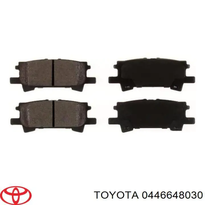 0446648030 Toyota pastillas de freno traseras