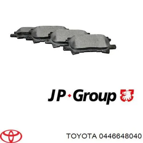 0446648040 Toyota pastillas de freno traseras