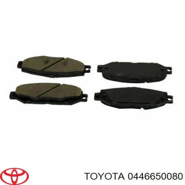 0446650080 Toyota pastillas de freno traseras