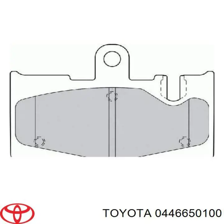 0446650100 Toyota pastillas de freno traseras