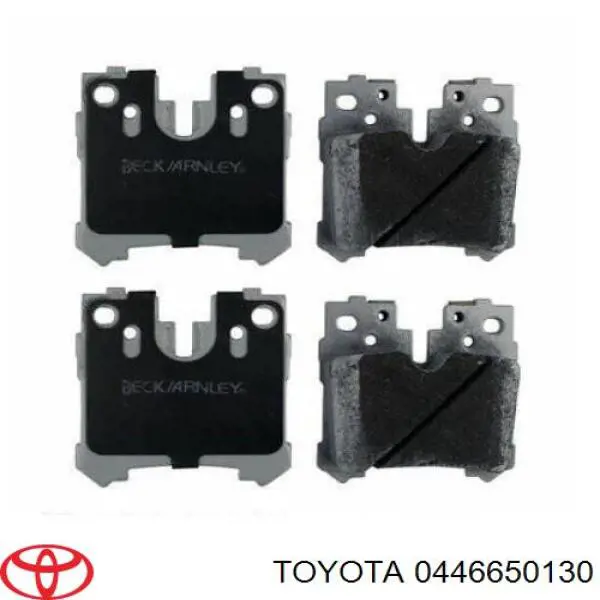 0446650130 Toyota pastillas de freno traseras