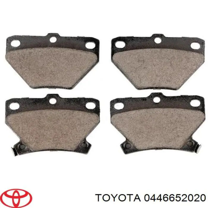 0446652020 Toyota pastillas de freno traseras