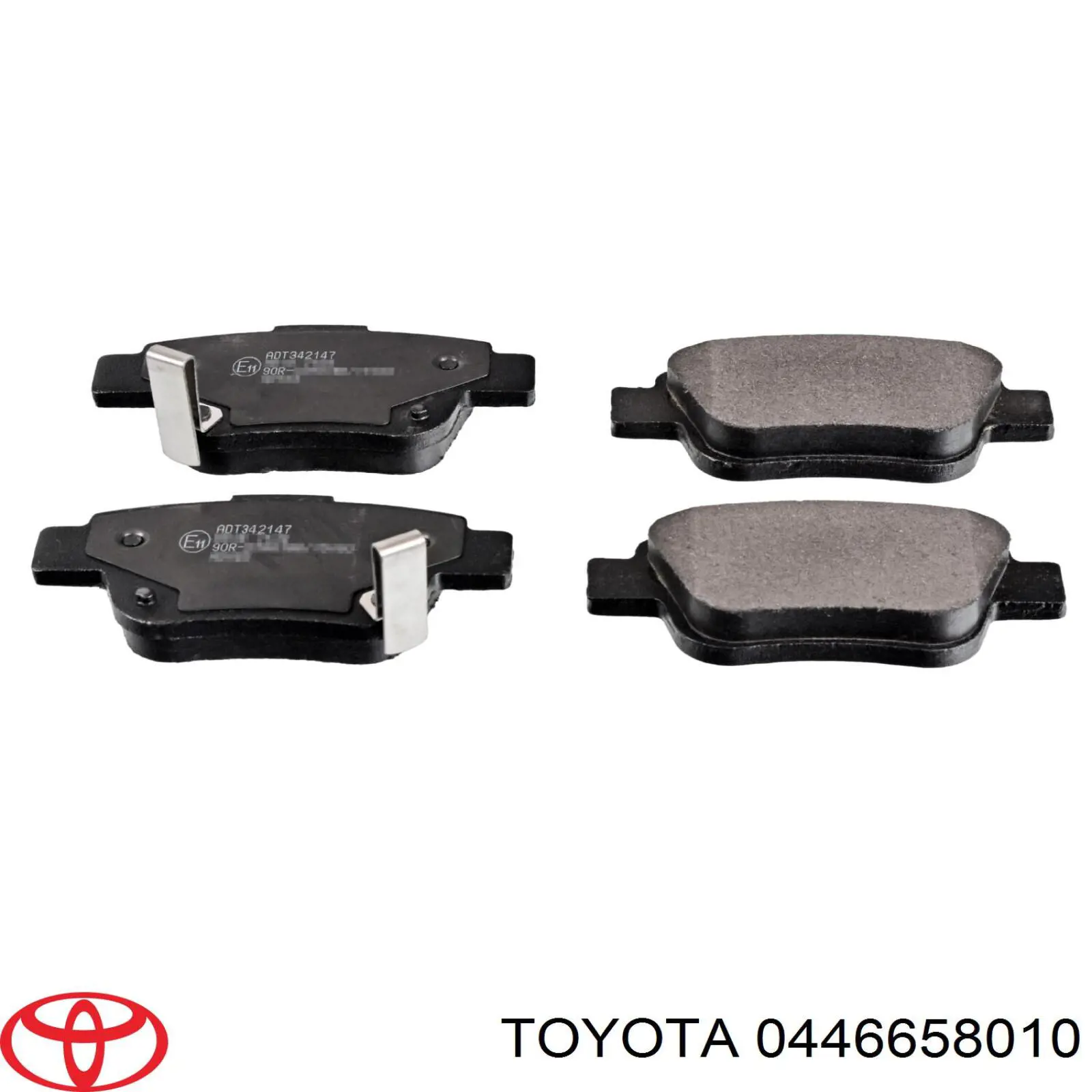 0446658010 Toyota pastillas de freno traseras