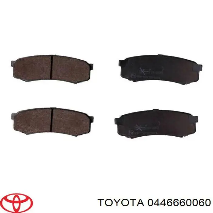 0446660060 Toyota pastillas de freno traseras