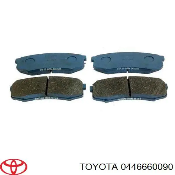 0446660090 Toyota pastillas de freno traseras