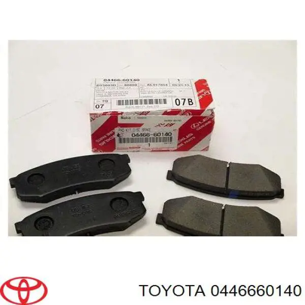 0446660140 Toyota pastillas de freno traseras