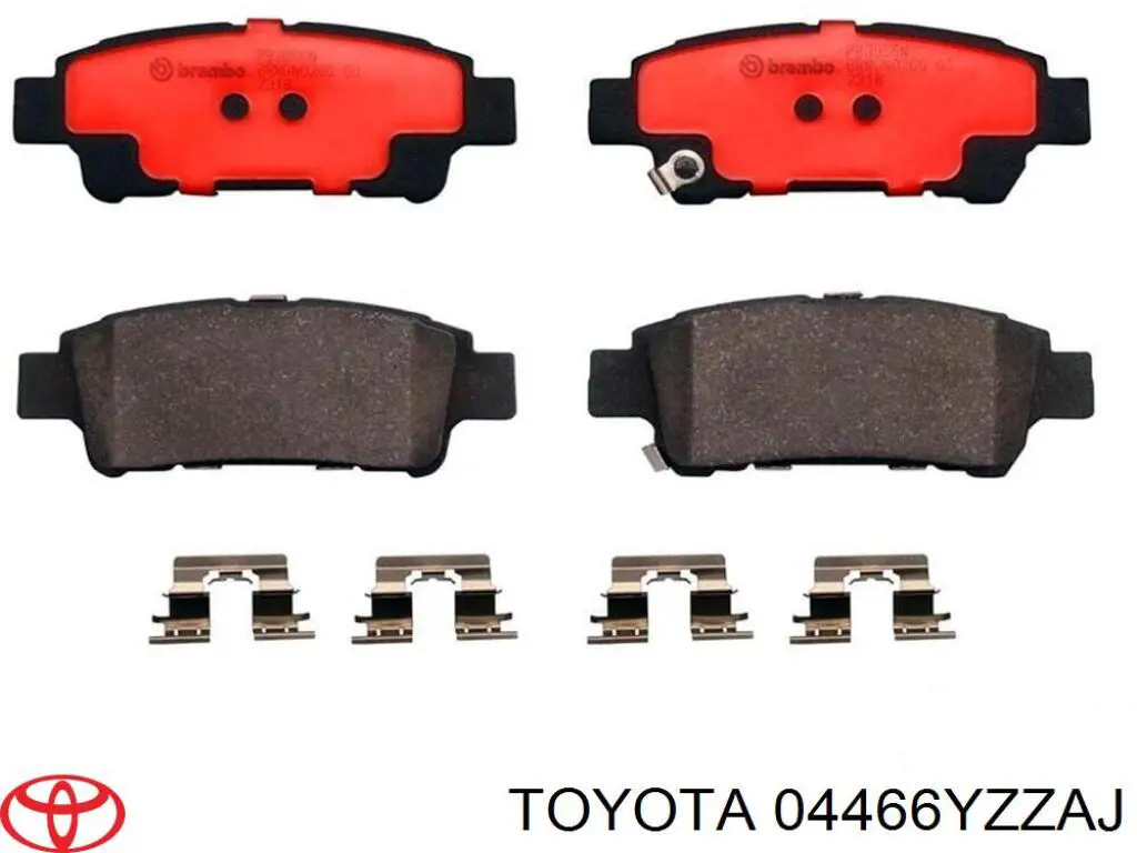 04466YZZAJ Toyota freno de disco delantero