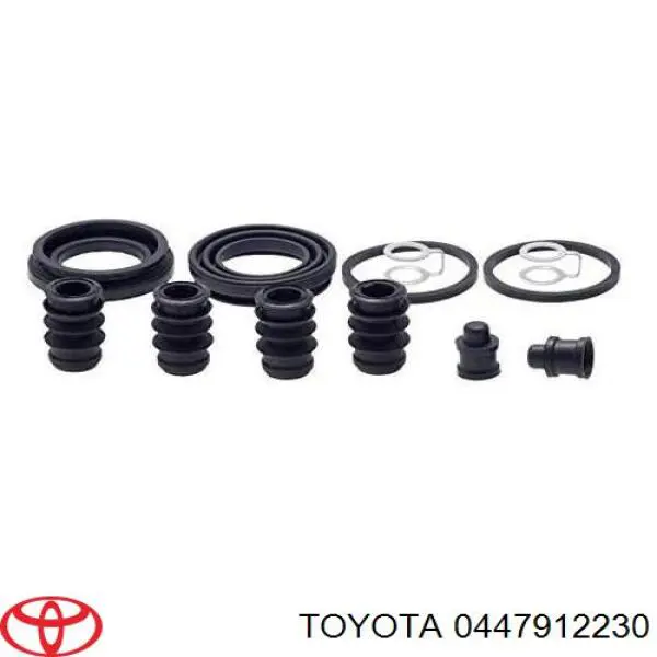 0447912230 Toyota juego de reparación, pinza de freno trasero