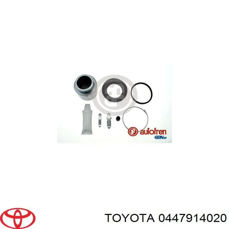 0447914020 Toyota juego de reparación, pinza de freno delantero