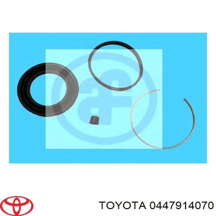 447914070 Toyota juego de reparación, pinza de freno delantero