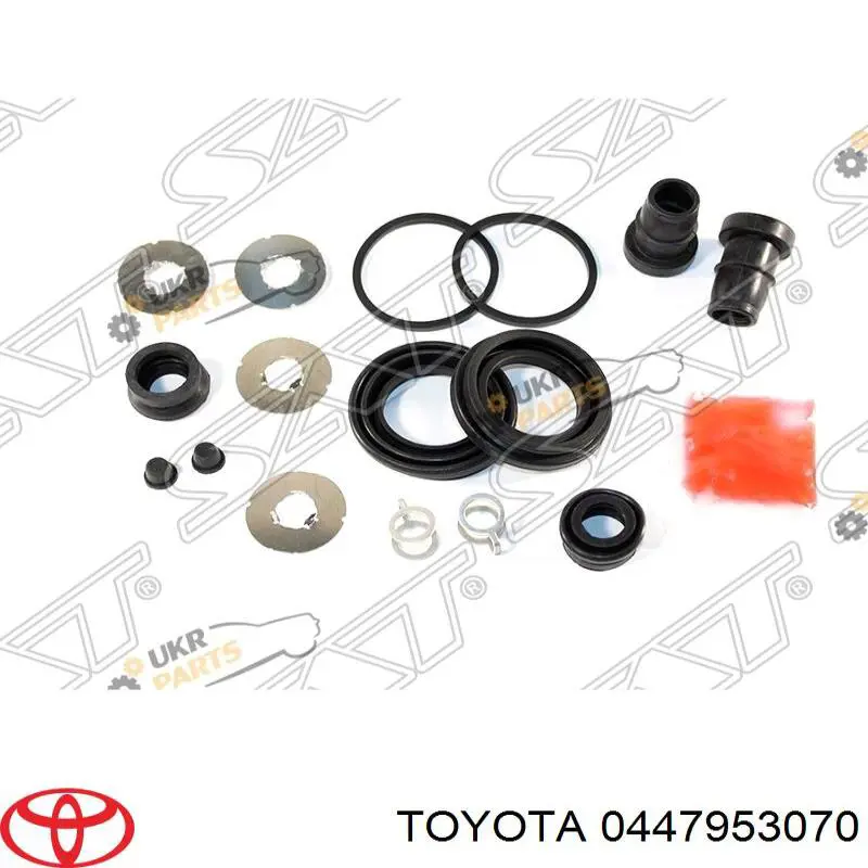 0447953070 Toyota juego de reparación, pinza de freno trasero