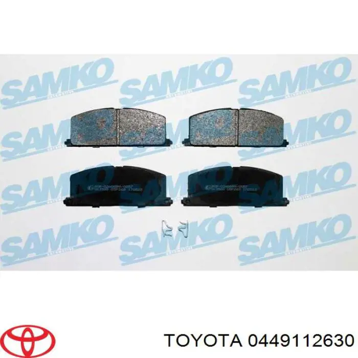 0449112630 Toyota pastillas de freno delanteras